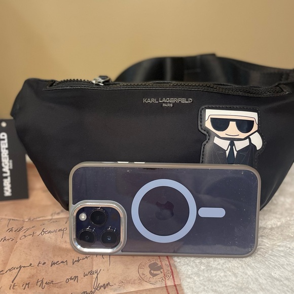 🌻NWT KARL LAGERFELD PARIS amour belt bag - Picture 7 of 12